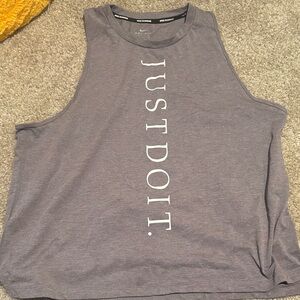 Nike Charcoal Muscle Tee for Women
